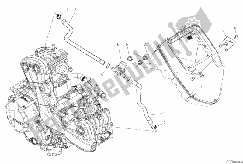 Todas las partes para Sistema De Aire Secundario de Ducati Multistrada 950 S Touring 2020